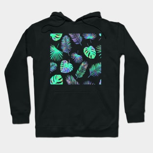 Tropical Palm Leaves Hoodie